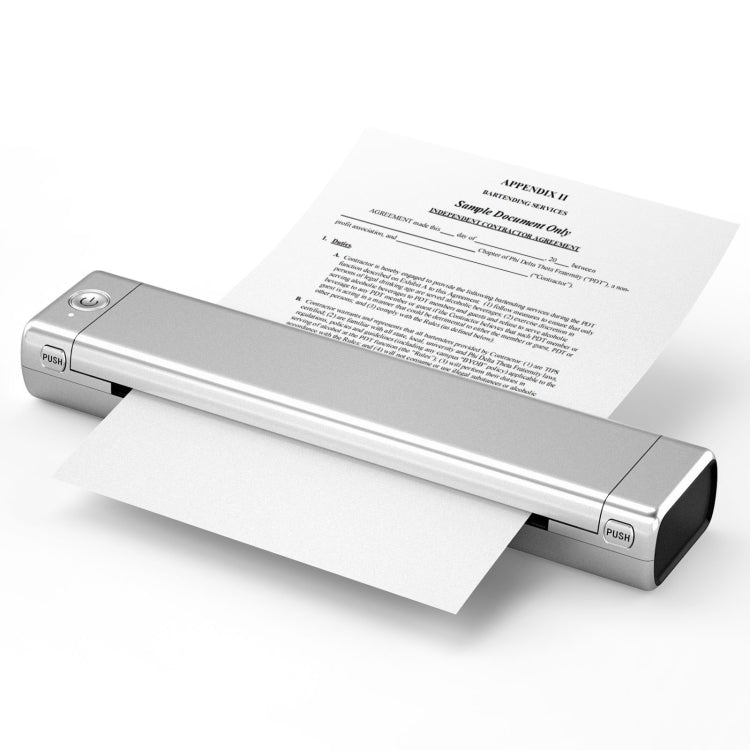 M08F Bluetooth Wireless Handheld Portable Thermal Printer(Silver A4 Version) - free shipping - PMC TechLife - Order now!
