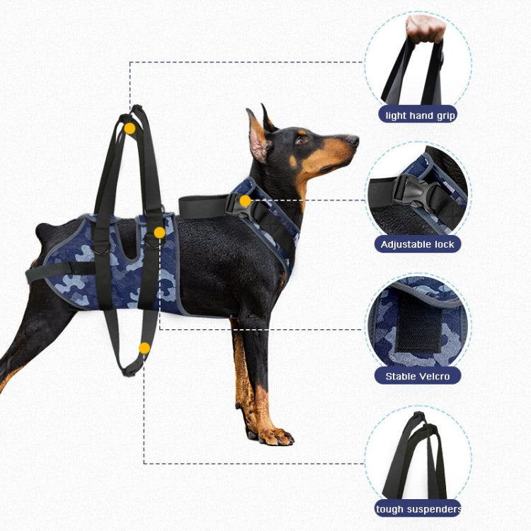 Injured Dog Auxiliary Leash Front and Rear Leg Double Slings For Large and Medium-sized Dogs, Size: L - Leashes by PMC Jewellery | Online Shopping South Africa | PMC Jewellery