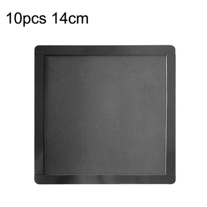 10pcs 14cm With Magnetic Suction PVC Cooling Fan Dust Net Desktop Computer Industrial Fan Filter Cover - Fan Cooling by PMC Jewellery | Online Shopping South Africa | PMC Jewellery