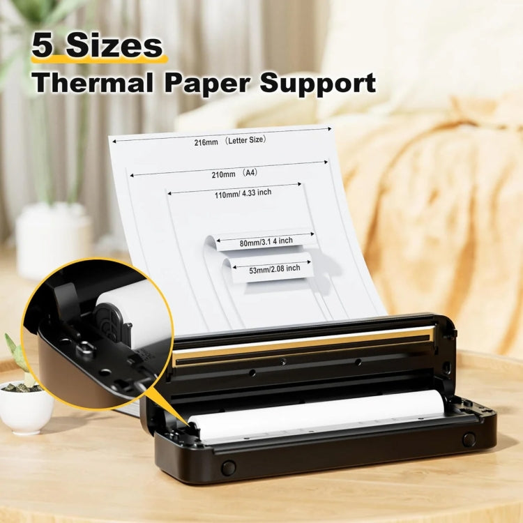 Phomemo M832 300dpi Wireless Thermal Portable Printer, Size: A4 Version(White) - free shipping - PMC TechLife - Order now!