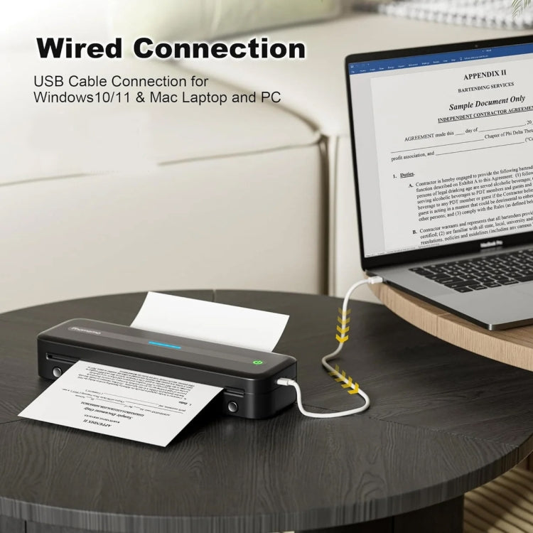 Phomemo M832 300dpi Wireless Thermal Portable Printer, Size: Letter Version(Gray) - free shipping - PMC TechLife - Order now!
