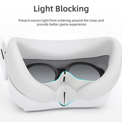 For PICO 4 Hifylux PC-PF26 Silicone Eye Mask VR Glasses Sweat-proof Blackout Case(Gray White) - VR Accessories by Hifylux | Online Shopping South Africa | PMC Jewellery