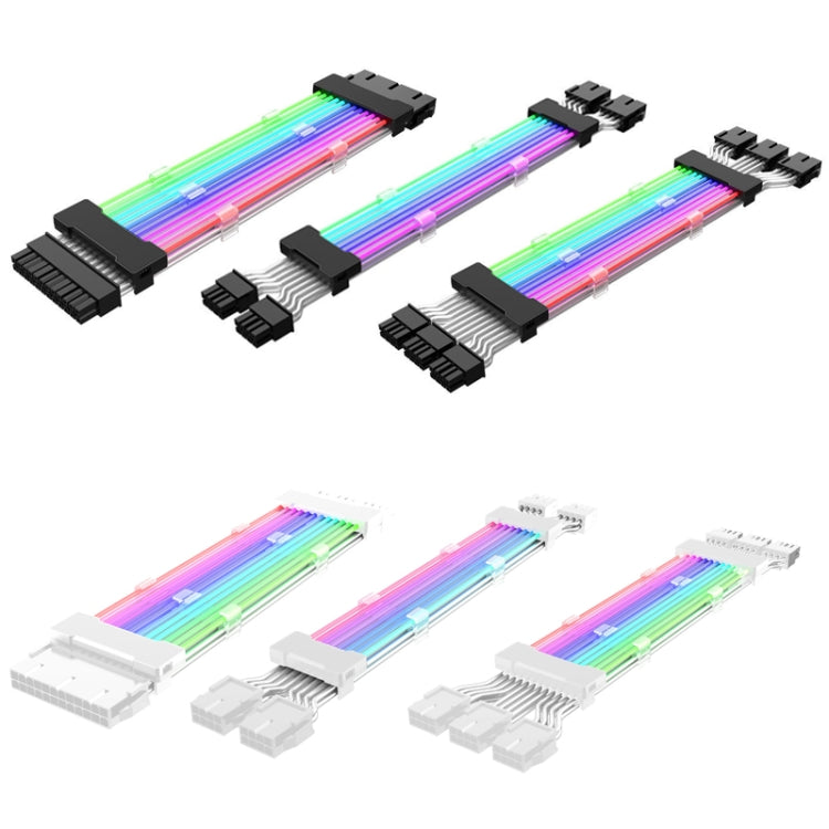 24pin Motherboard Power Supply Light Wire White 5V ARGB Neon Color Line - free shipping - PMC TechLife - Order now!