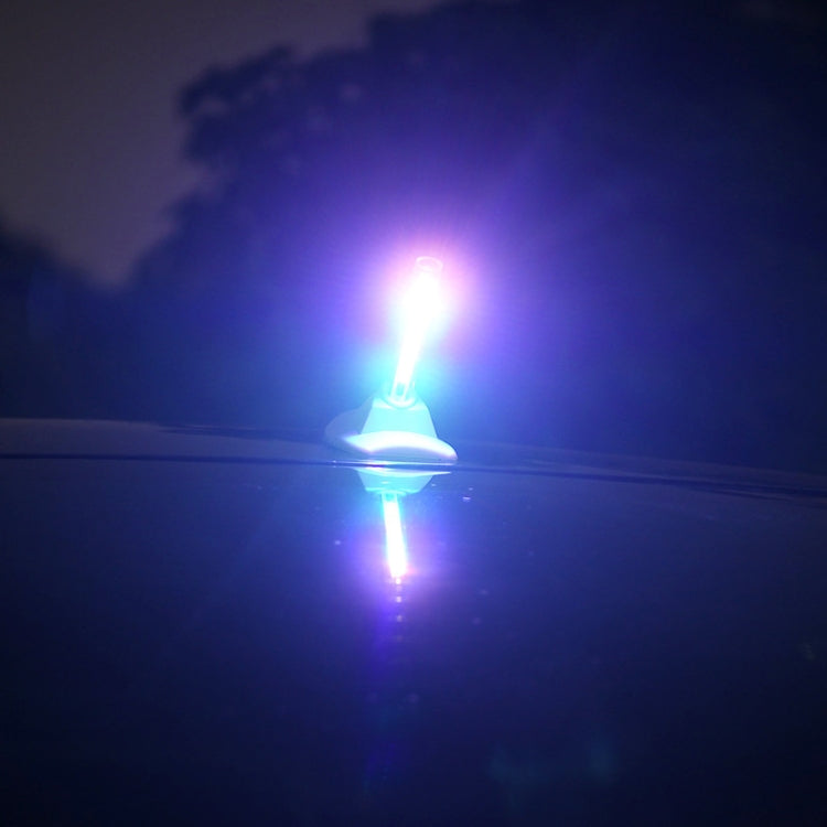 Car Solar Shark Fin With Antenna LED Warning Light, Specification: Silver with Remote Control - Warning Lights by PMC TechLife | Online Shopping South Africa | PMC TechLife | Buy Now Pay Later Mobicred