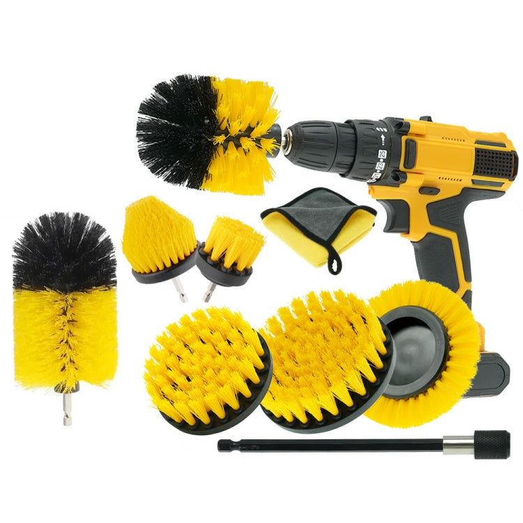 WRS-DS19 9 in 1 Electric Drill Crevice Cleaning Brushes Car Wash Tools Set(9pcs/set) - Car Washer & Accessories by PMC Jewellery | Online Shopping South Africa | PMC Jewellery | Buy Now Pay Later Mobicred