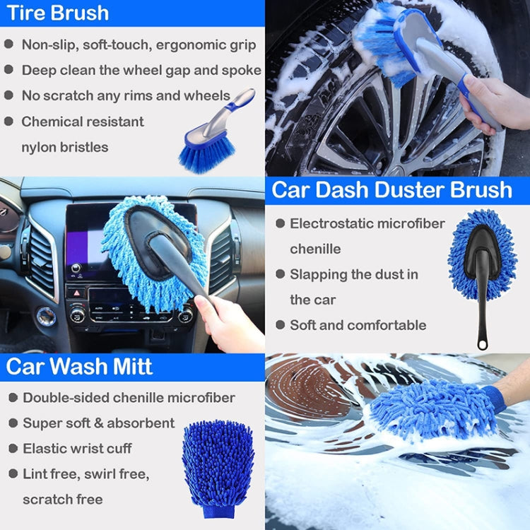 27pcs/set WRS-CS29 Car Wash Cleaning Brush Set Car Interior Crevice Cleaning Electric Drill Brush - Car washing supplies by PMC Jewellery | Online Shopping South Africa | PMC Jewellery | Buy Now Pay Later Mobicred