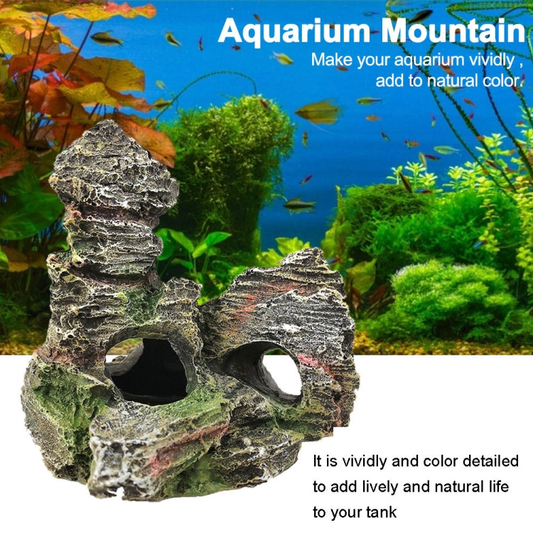 Stone Fish Tank Landscape Simulation Resin Aquarium Decorative Ornament, Style: Jiuxia Mountain - Fish Tank Decoration by PMC Jewellery | Online Shopping South Africa | PMC Jewellery
