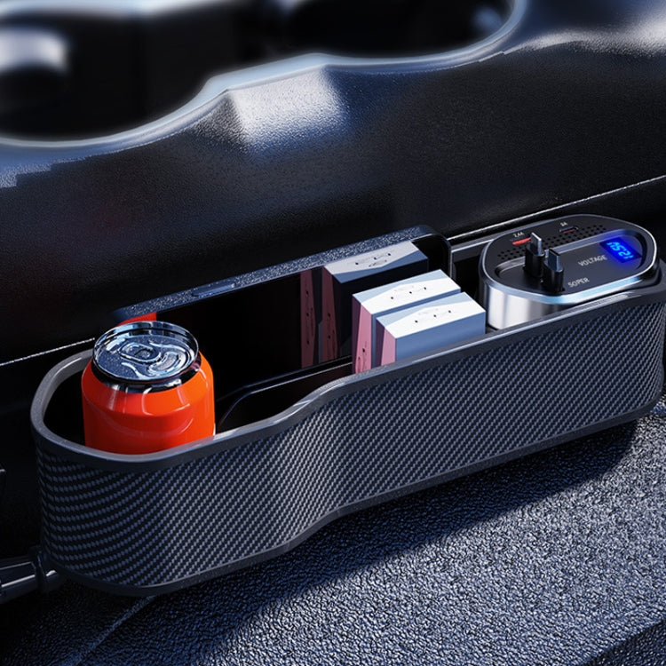 Vehicle Seat Gap Storage Box Organizer Front Seat Console Side Pocket ,Spec: Wireless Charging Ordinary  Wire - Stowing Tidying by PMC TechLife | Online Shopping South Africa | PMC TechLife | Buy Now Pay Later Mobicred