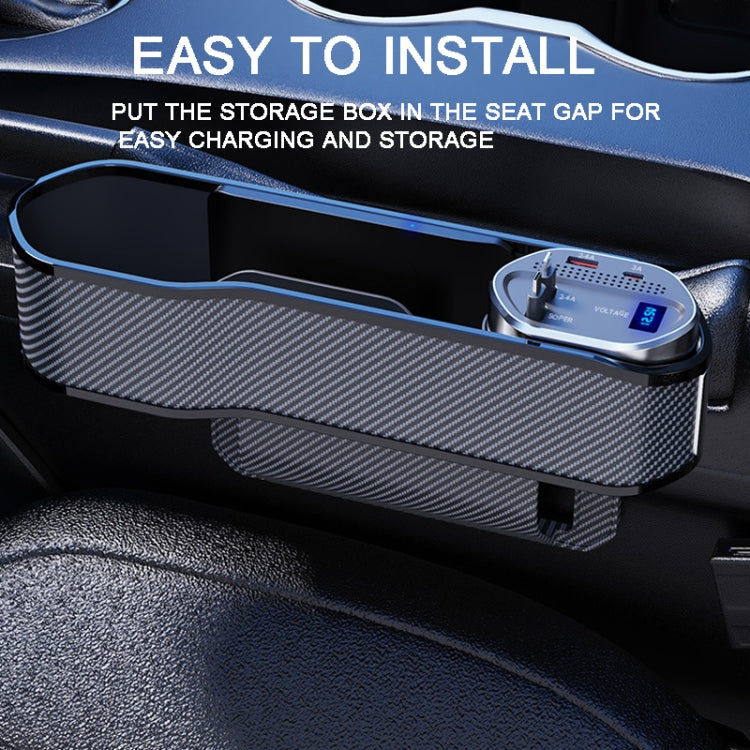 Vehicle Seat Gap Storage Box Organizer Front Seat Console Side Pocket ,Spec: Wireless Charging Ordinary  Wire - Stowing Tidying by PMC TechLife | Online Shopping South Africa | PMC TechLife | Buy Now Pay Later Mobicred