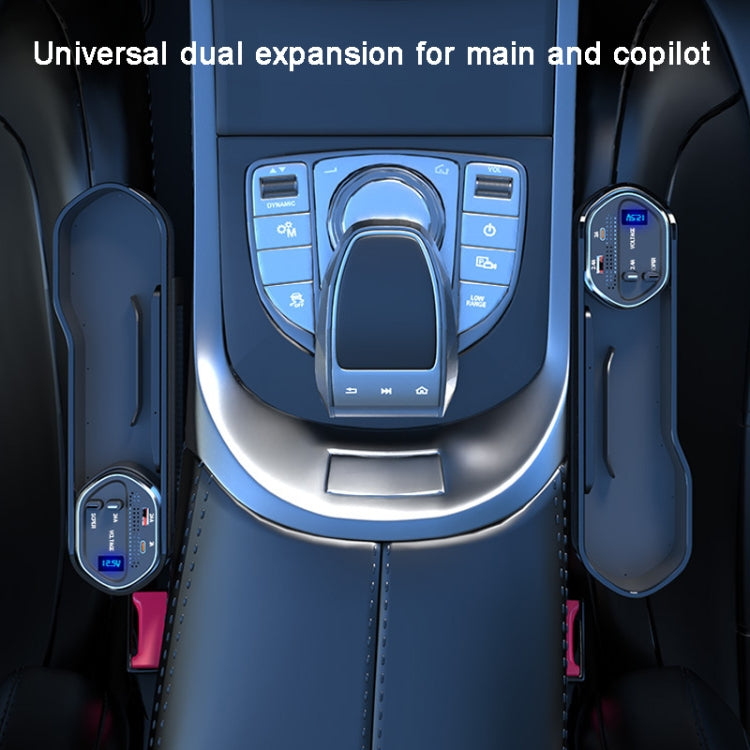 Vehicle Seat Gap Storage Box Organizer Front Seat Console Side Pocket ,Spec: No Wireless Charging Ordinary Wire - Stowing Tidying by PMC TechLife | Online Shopping South Africa | PMC TechLife | Buy Now Pay Later Mobicred