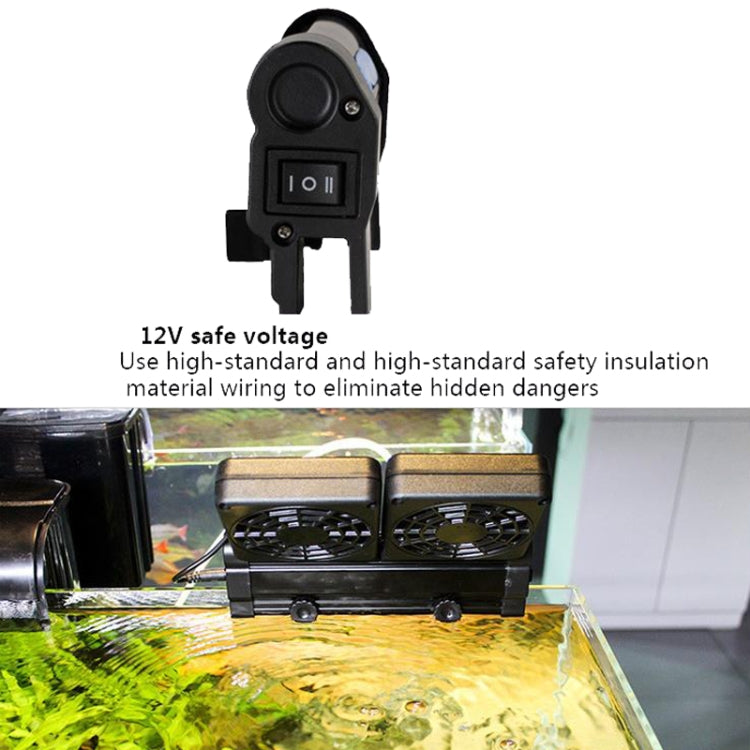Fish Tank Cooling Fan Cooling Silent Aquarium Fan, Specification: 1 Head UK Plug - Fish Tanks & Accessories by PMC TechLife | Online Shopping South Africa | PMC TechLife | Buy Now Pay Later Mobicred