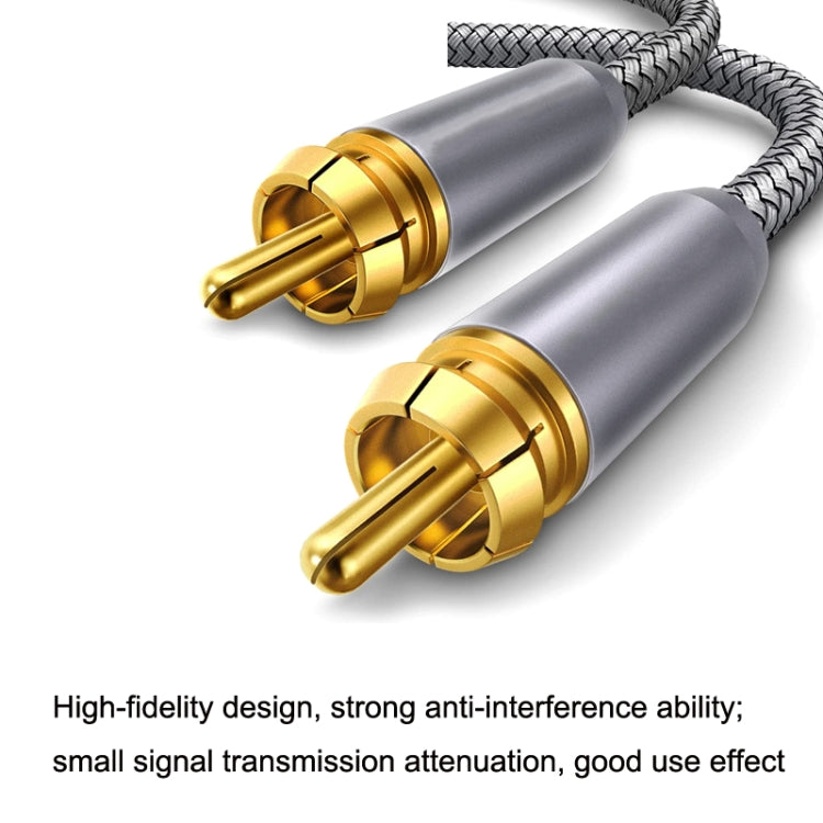 5m Pure Copper RCA Coaxial HIFI Digital Audio Cable SPDIF Subwoofer Speaker Cable(Silver Gray) - RCA Cable by PMC Jewellery | Online Shopping South Africa | PMC Jewellery | Buy Now Pay Later Mobicred