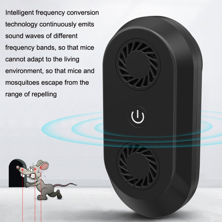 Ultrasonic Mosquito Repellent Multifunctional Electronic Insect Repellent EU Plug(Black) - Repellents by PMC Jewellery | Online Shopping South Africa | PMC Jewellery | Buy Now Pay Later Mobicred