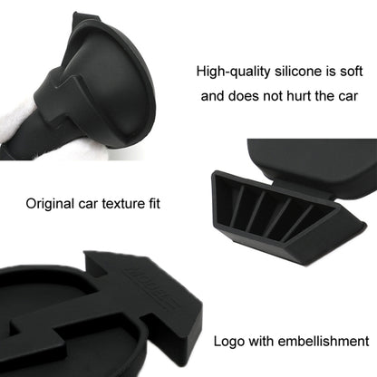 For Tesla Model3/Y 2pcs Charging Port Silicone Dustproof Waterproof Cover, Color: Split Black - Waterproof Covers by PMC Jewellery | Online Shopping South Africa | PMC Jewellery