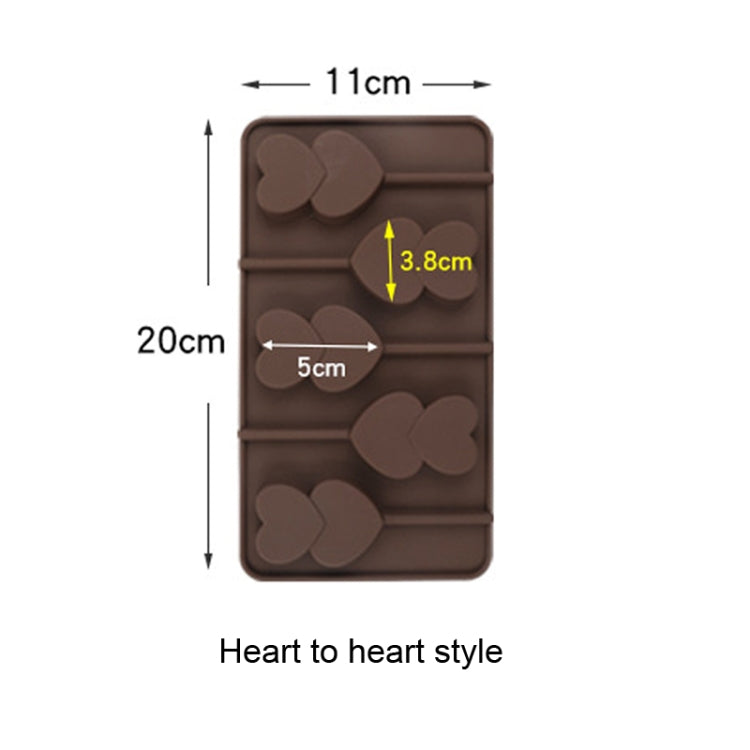 2pcs Silicone Chocolate Mold Jelly Christmas Candy Cake Mould, Style: Heart To Heart - Food Molds by PMC Jewellery | Online Shopping South Africa | PMC Jewellery