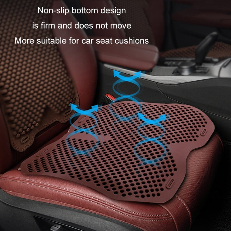 Silicone Car Summer Breathable Cool Pad, Color: Headrest Apricot - Seat Accessories by PMC Jewellery | Online Shopping South Africa | PMC Jewellery | Buy Now Pay Later Mobicred