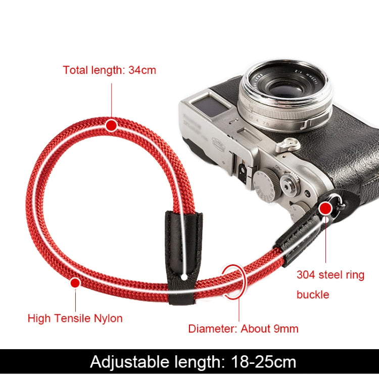 Climbing Rope Camera Wrist Strap SLR Camera Wear-resistant Bracelet(Red) - Camera Strap by PMC Jewellery | Online Shopping South Africa | PMC Jewellery