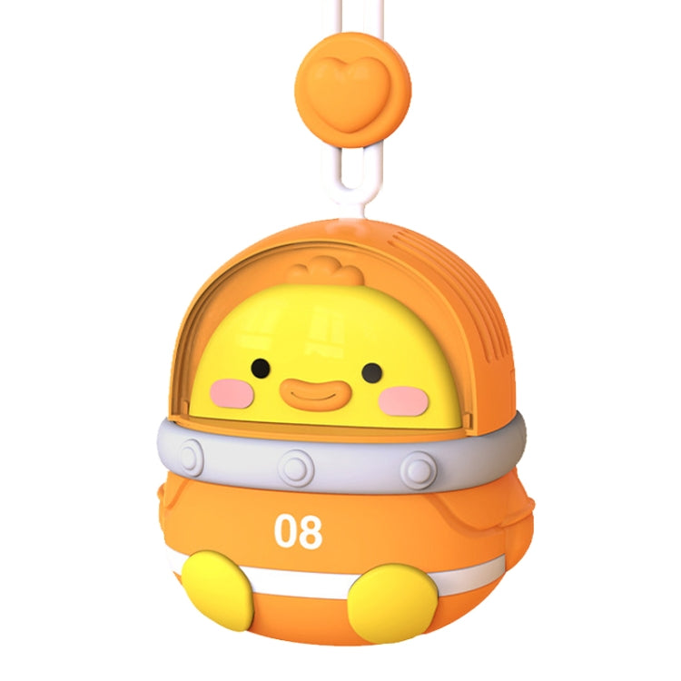 CS1327 Small USB Charging Cartoon Hanging Neck Fan Portable Leafless Silent Mini Fan(Duck) - Electric Fans by PMC TechLife | Online Shopping South Africa | PMC TechLife | Buy Now Pay Later Mobicred
