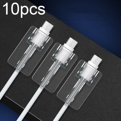 10pcs Square Transparent Data Cable Protective Sleeve Durable Break-Resistant Cable Winder(Type-C/USB-C) - Cable Organizer by PMC Jewellery | Online Shopping South Africa | PMC Jewellery | Buy Now Pay Later Mobicred