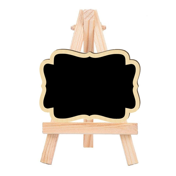 Small Party Shop Message Blackboard Ornaments Pine Tripod Decorative Message Board(Big Wave) - Message Boards by PMC Jewellery | Online Shopping South Africa | PMC Jewellery