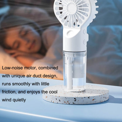 FL06 Handheld Spray Hydrating Fan USB Portable Desktop Student Dormitory Mini Fan(Hall Black) - Electric Fans by PMC Jewellery | Online Shopping South Africa | PMC Jewellery