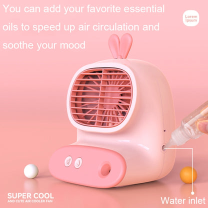 CS1319 Desktop Small Hydrating Spray Cartoon Fan Rechargeable Silent Humidifying Fan(Bunny Yellow) - Electric Fans by PMC Jewellery | Online Shopping South Africa | PMC Jewellery | Buy Now Pay Later Mobicred