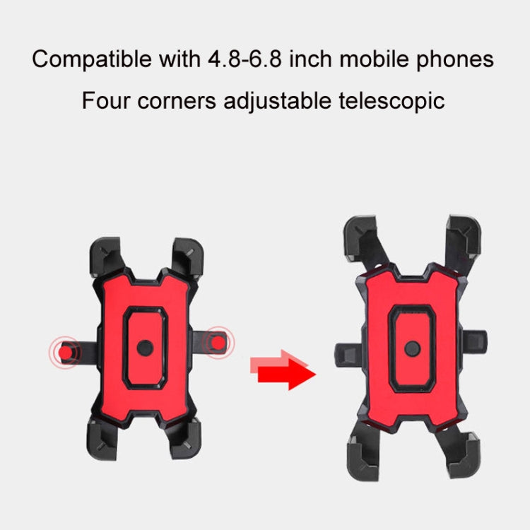 Electric Bike Motorcycle Bicycle Riding Shockproof Navigation Bracket, Color: Black For Rearview Mirror - Holders by PMC TechLife | Online Shopping South Africa | PMC TechLife | Buy Now Pay Later Mobicred