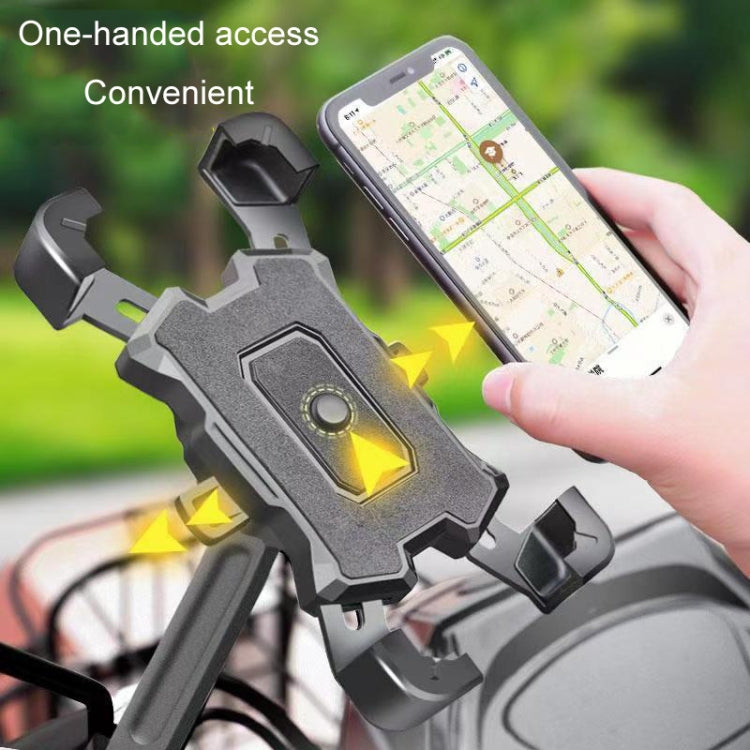 Electric Bike Motorcycle Bicycle Riding Shockproof Navigation Bracket, Color: Black For Rearview Mirror - Holders by PMC TechLife | Online Shopping South Africa | PMC TechLife | Buy Now Pay Later Mobicred