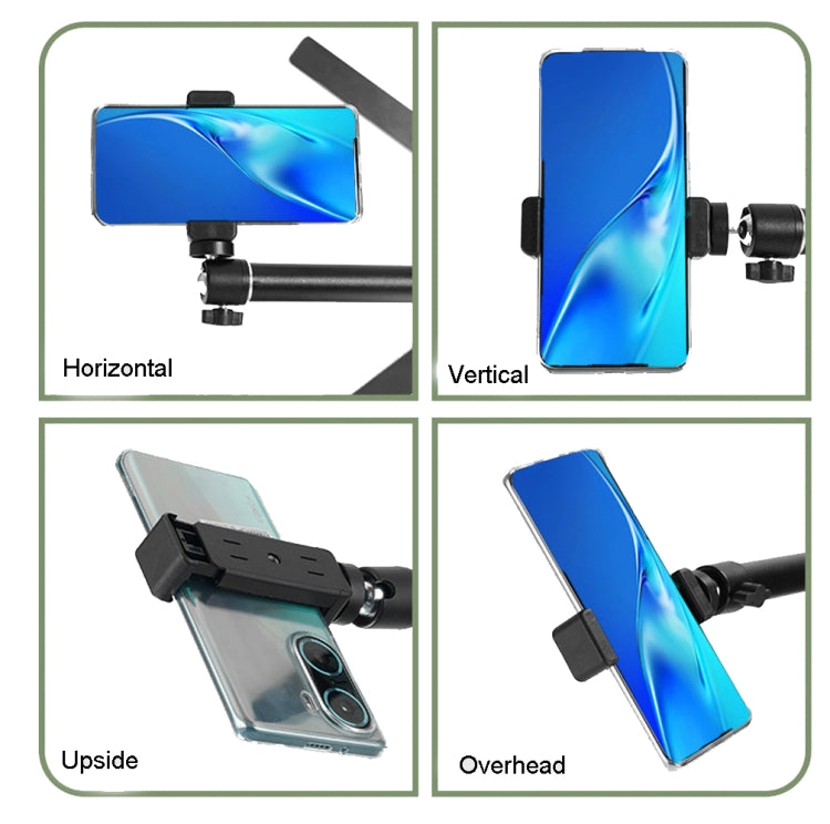DT-06 Desktop Overlook Mobile Phone Bracket Camera Fill Light Universal Foldable Bracket - Stand by PMC TechLife | Online Shopping South Africa | PMC TechLife | Buy Now Pay Later Mobicred