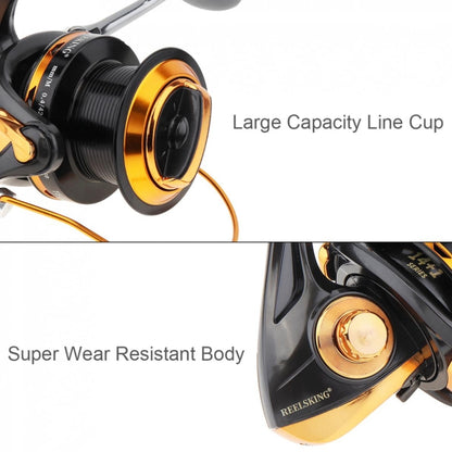 TF8000 Long-distance Casting Reel Large Gapless Sea Rod Fishing Reel Spinning Reel - Fishing Reels by PMC Jewellery | Online Shopping South Africa | PMC Jewellery