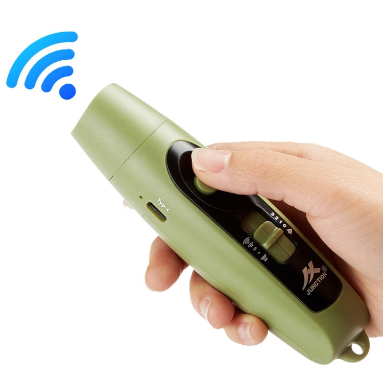 JUNCTION USB Charging High Decibel Traffic Command Outdoor Training Whistle with Lighting Function(Green) - Sporting goods by PMC Jewellery | Online Shopping South Africa | PMC Jewellery | Buy Now Pay Later Mobicred