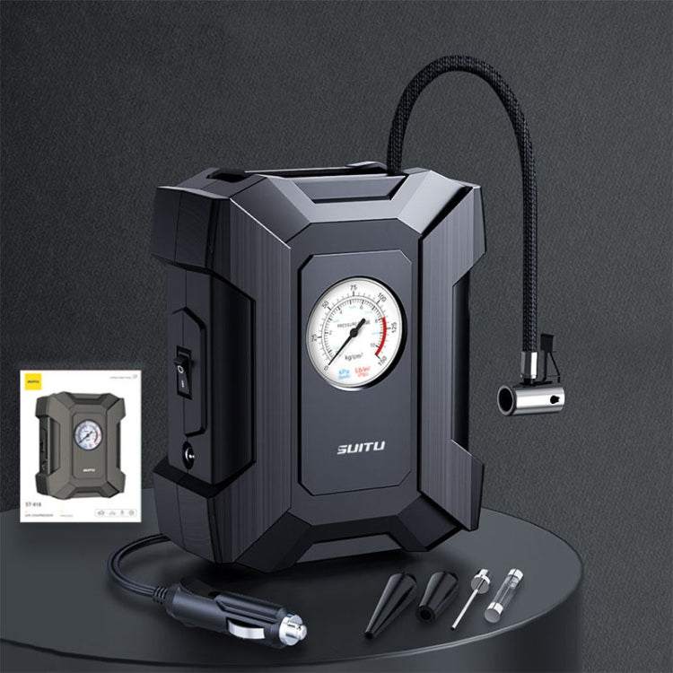 SUITU  ST-818  DC 12V Wired Car Air Pump Tire Inflator With LED Lighting Pointer Model - Inflatable Pump by SUITU | Online Shopping South Africa | PMC Jewellery