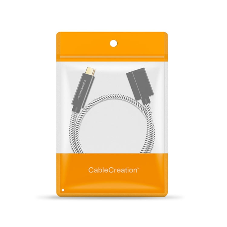 CC0316 0.3m Type-C / USB-C Male to Female Extension Cable Computer Phone Charging Cable(Black) - Cable & Adapters by PMC Jewellery | Online Shopping South Africa | PMC Jewellery | Buy Now Pay Later Mobicred
