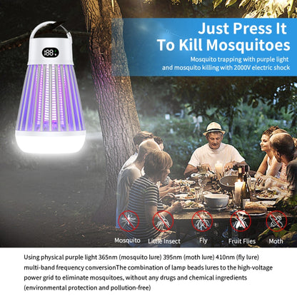 J03 Multi-Functional Digital Display Electric Mosquito Light Portable Home And Outdoor Camping Mosquito Killer(White) - Repellents by PMC Jewellery | Online Shopping South Africa | PMC Jewellery | Buy Now Pay Later Mobicred