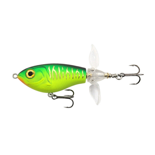 DF065 9g Double Paddle Tractor Surface Tether Roadrunner Fake Lure Long-distance Casting Lure(Tiger Pattern) - Fishing Lures by PMC Jewellery | Online Shopping South Africa | PMC Jewellery | Buy Now Pay Later Mobicred