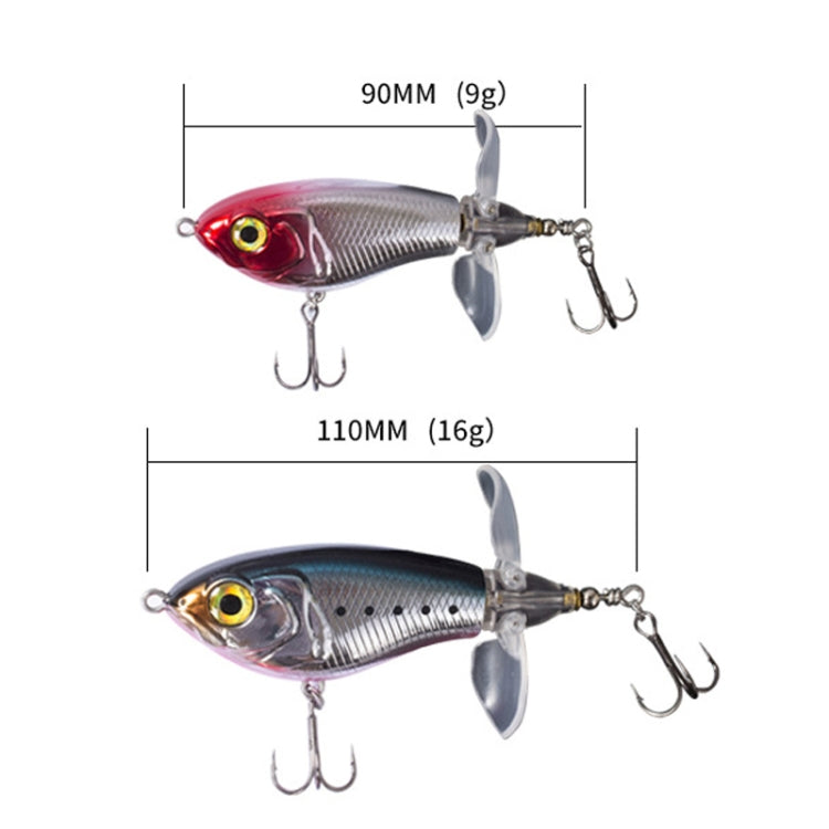 DF065 9g Double Paddle Tractor Surface Tether Roadrunner Fake Lure Long-distance Casting Lure(Horse Mouth Color) - Fishing Lures by PMC TechLife | Online Shopping South Africa | PMC TechLife | Buy Now Pay Later Mobicred