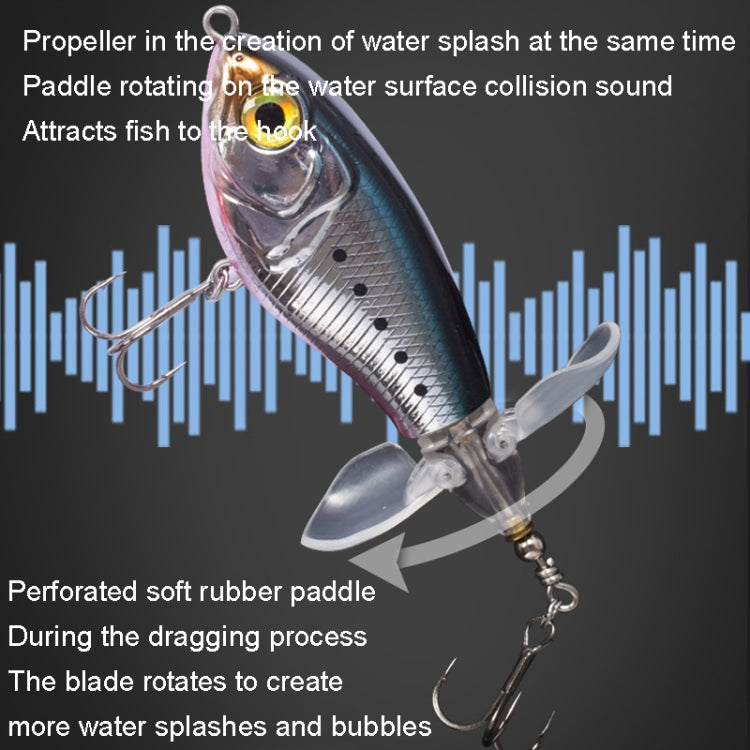 DF065 9g Double Paddle Tractor Surface Tether Roadrunner Fake Lure Long-distance Casting Lure(Champagne) - Fishing Lures by PMC TechLife | Online Shopping South Africa | PMC TechLife | Buy Now Pay Later Mobicred