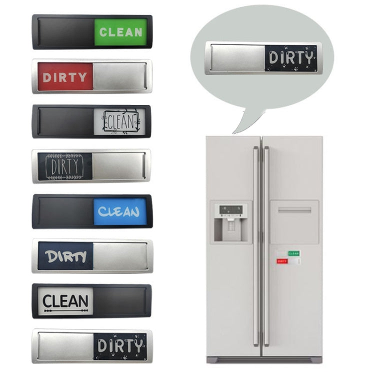 Dishwasher Magnet Clean Dirty Sign Double-Sided Refrigerator Magnet(Silver Wood Grain Lace) - free shipping - PMc TechLife - Order now!