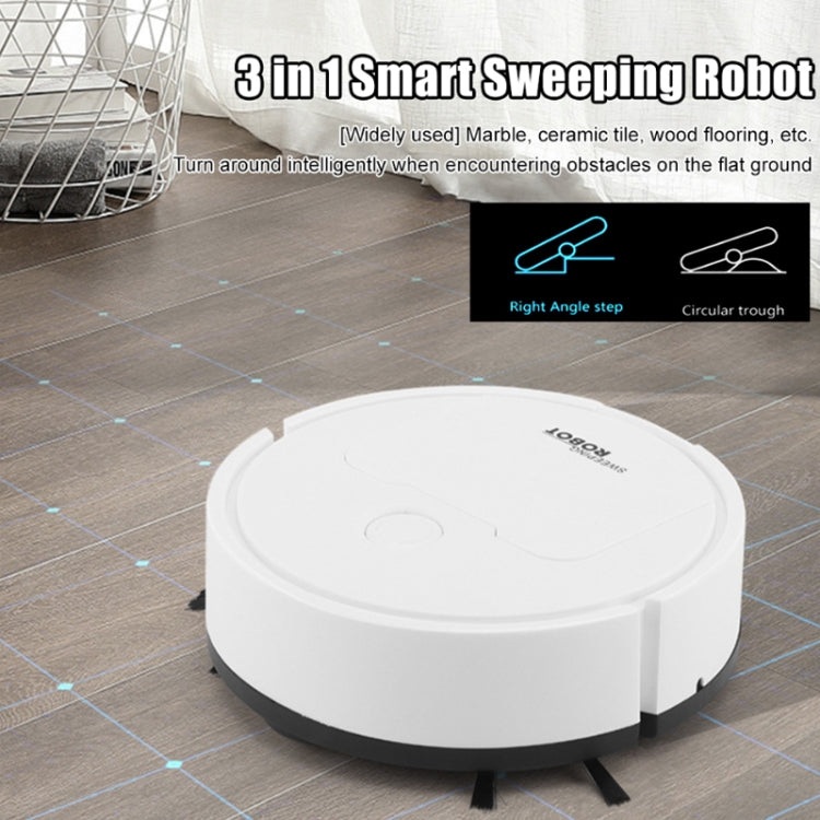 3 in 1 Mini Vacuum Cleaner Intelligent Sweeping Robot(White) - Robot Vacuum Cleaner by PMC Jewellery | Online Shopping South Africa | PMC Jewellery