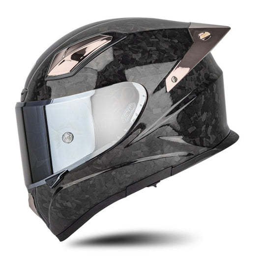 SOMAN Four Seasons Full Cover Motorcycle Helmet, Size: L(Cheetah Print Silver) - Helmets by SOMAN | Online Shopping South Africa | PMC Jewellery | Buy Now Pay Later Mobicred