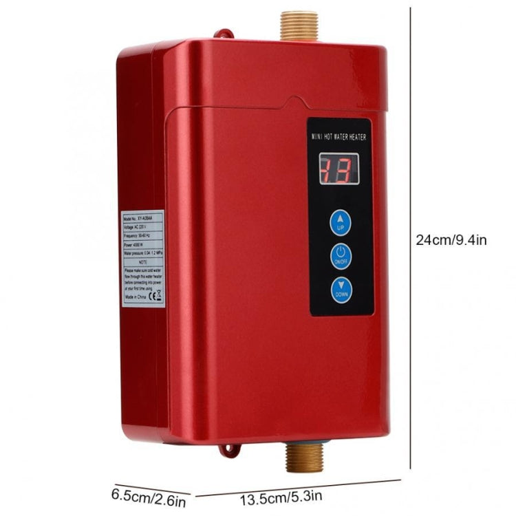 EU Plug 4000W Electric Water Heater With Remote Control Adjustable Temperate(Gold) - free shipping - PMC TechLife - Order now!