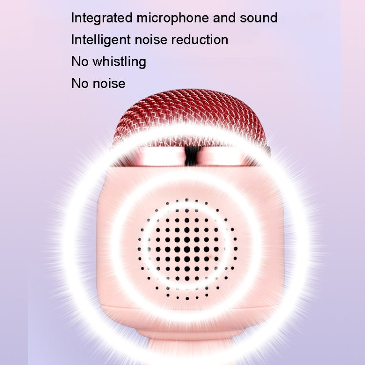 Children Wireless Microphone Bluetooth Phone Singing Microphone(Pink) - Microphone by PMC TechLife | Online Shopping South Africa | PMC TechLife | Buy Now Pay Later Mobicred
