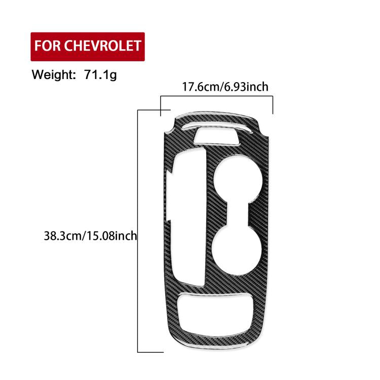 For Chevrolet Malibu 2016-2024 B Model Left-hand Drive Gear Panel Sticker(Red) - Car Interior Mouldings by PMc TechLife | Online Shopping South Africa | PMc TechLife | Buy Now Pay Later Mobicred