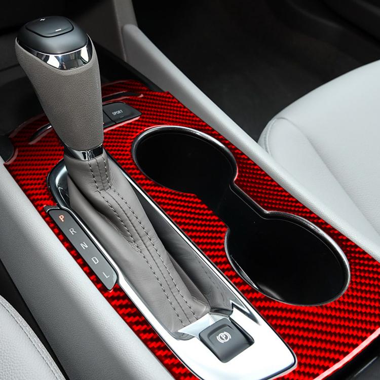 For Chevrolet Malibu 2016-2024 B Model Left-hand Drive Gear Panel Sticker(Red) - Car Interior Mouldings by PMc TechLife | Online Shopping South Africa | PMc TechLife | Buy Now Pay Later Mobicred