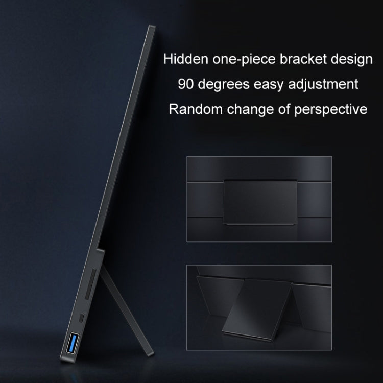 15.6 inch Touch Version 4K Portable External Extended Screen Display For Switch/PS5/Mobile Phone/Computer(UK Plug) - LCD Monitors by PMc TechLife | Online Shopping South Africa | PMc TechLife | Buy Now Pay Later Mobicred