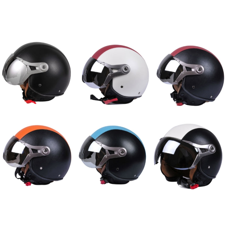 GXT Electric Vehicle Half Cover Four Seasons Retro Helmet, Size: XL(Black) - free shipping - PMC TechLife - Order now!