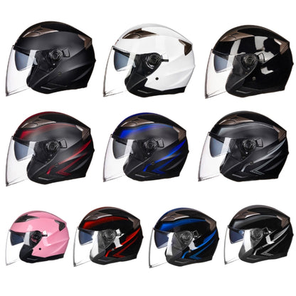 GXT 708 Electric Vehicle Dual Lens Helmet Four Seasons Safety Helmet, Size: L(Matte Black) - Helmets by GXT | Online Shopping South Africa | PMC Jewellery | Buy Now Pay Later Mobicred