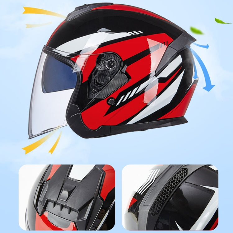 GXT Electric Vehicle Four Seasons Sun Protection & Windshield Double Lens Helmet, Size: M(Light Pink) - Helmets by GXT | Online Shopping South Africa | PMC Jewellery | Buy Now Pay Later Mobicred