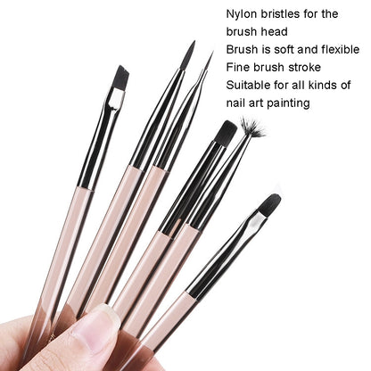 Acrylic Tea Color Pen Brush Beauty Nail Pen Color Painting Drawing Pen Light Therapy Pen(KS02) - Nail Art Equipment by PMC Jewellery | Online Shopping South Africa | PMC Jewellery | Buy Now Pay Later Mobicred