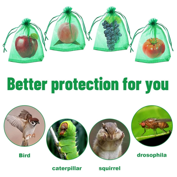 100pcs /Pack  Fruit Protection Bag Anti-Insect And Anti-Bird Net Bag 15 x 20cm(White) - Plant Support & Care by PMC Jewellery | Online Shopping South Africa | PMC Jewellery